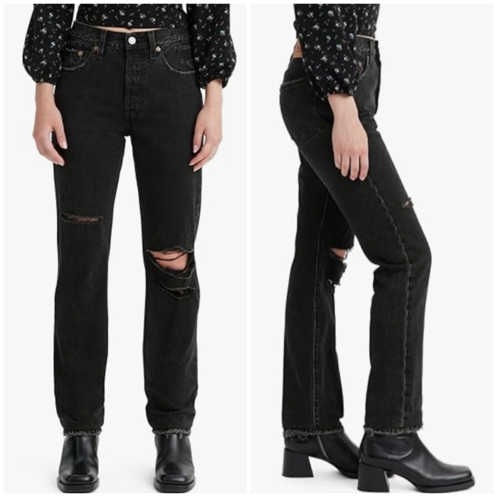 Levi's Black Straight Leg Women's Jeans